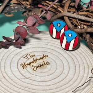 Puerto Rican Flag Earrings